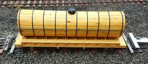 A wooden tank car built by Don Isom.