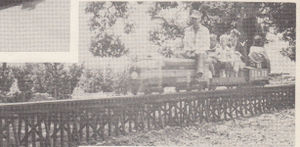 Doc Newton with his diesel electric on the 50 foot trestle.