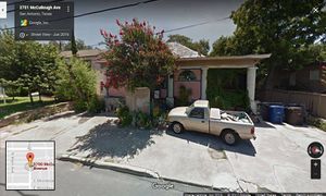 A Google street view of 2626 McCullough Ave, San Antoni, former site of Ces and Ronnies Hobbies.