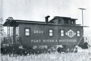 Flat River & Southern caboose, from "Large-scale Model Railroading".