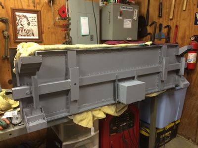 The underframe with primer paint.