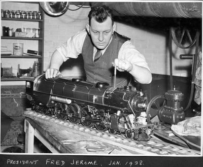 Fred Jerome, president of TSME, Jan 1932.