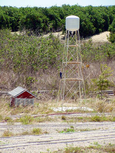 A water tower at Ridge Live Steamers in Flordia. Photo by Dr. C. David Hemp.