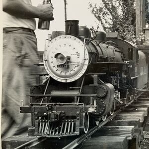 This 1 inch scale Friend’s Atlantic No.3016 was built by Rudy Blonk. Photo taken in Pennsylvania in the 1960's.