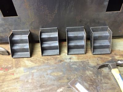 A complete set of welded steps.