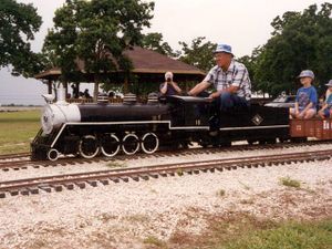 John Enders Austin & Texas Central R.R. 2-8-2 Mikado No. 16, Coal Fired, 2-1/2" scale at Houston Area Live Steamers.
