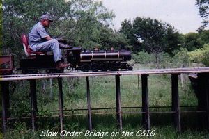 Comanche & Indian Gap Railroad, Slow Order Bridge, photo from Lee Balkham website