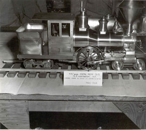 Harry's one-inch scale, 4 3/4-inch gauge Central Pacific "C.P. HUNTINGTON".