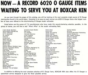Boxcar Ken Vendor List