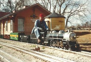 David Hannah III steaming at the Browning Planatation. David bought that engine from John Smyth's wife after John died. Photo by Tom Stamey.