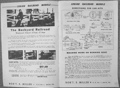 Lehigh Railroad Models truck castings featured in Robert L. Miller's catalog. Photo by John D. Atkinson