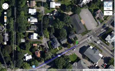 The BLS was founded at Carl Purinton's home in 1933. This is a satellite view of the home as it was in 2013. The house is located at 251 Pleasant Street, Marblehead MA. It is on the north side of the street, marked by the green "B".
