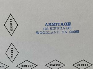 Armitage address on backing board of Chesapeake & Ohio drawing.