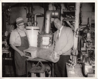 Jim Turnbull (left) and Ernie Grow. Photo by A.W. Leggett.