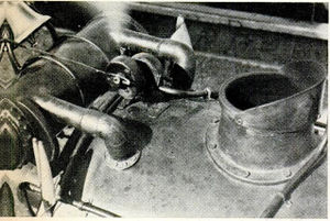 Tiny Turbine, using steam fr power, drives a warning bell when Mann's locomotive is in operation.