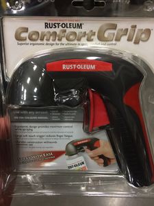 I highly recommend using a spray can pistol grip, such as this Rustoleum "Comfort Grip". This will help you make nice even coats of paint.