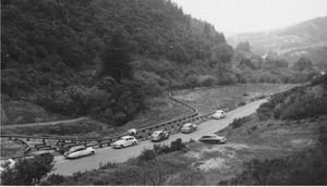 The Golden Gate Live Steamers track at Redwood Canyon Regional Part, 1951