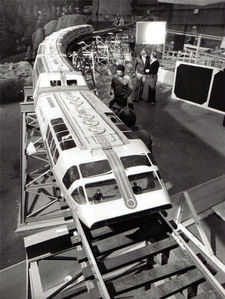 Model train built by Railroad Supply Corporation for the television show "Supertrain".